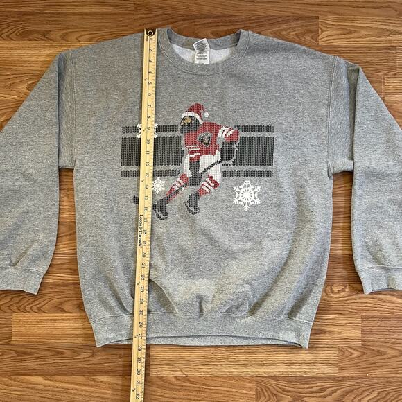 Vintage Vancouver Giants Hockey Sweatshirt L | WHL Novelty Xmas Santa Crewneck - Picture 3 of 7